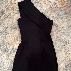 Black one shoulder dress
